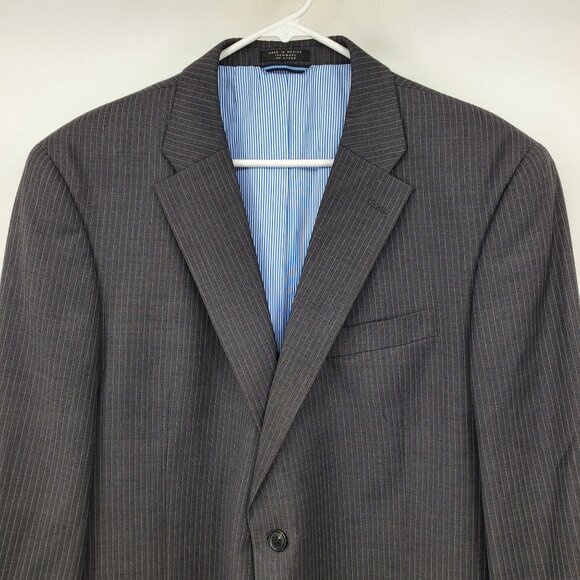 Tommy Hilfiger Striped Men's 2 Button Blazer Suit Jacket - Picture 5 of 11